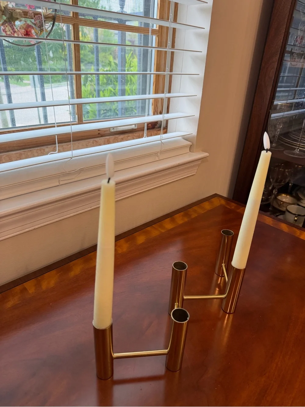 West Elm Brass 5-Arm Candle Holder